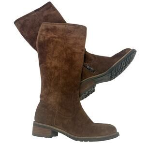 Franco Sarto 5 A-Track suede leather knee high boots 3331